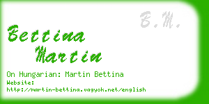 bettina martin business card